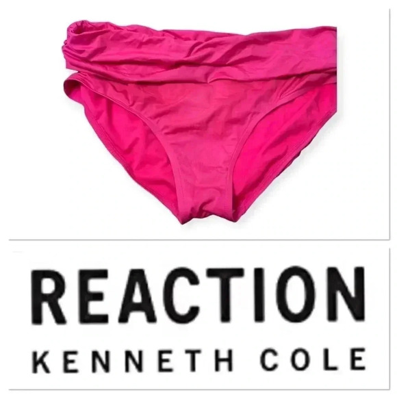 Kenneth Cole Reaction hot Barbie pink swimsuit bikini bottom size 2X - Picture 1 of 6